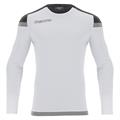 Titan Shirt Longsleeve WHT/BLK L Langarmet teknisk skjorte - Unisex