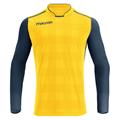 Wezen Shirt Longsleeve YEL/NAV XL Teknisk langermet t-skjorte - Unisex